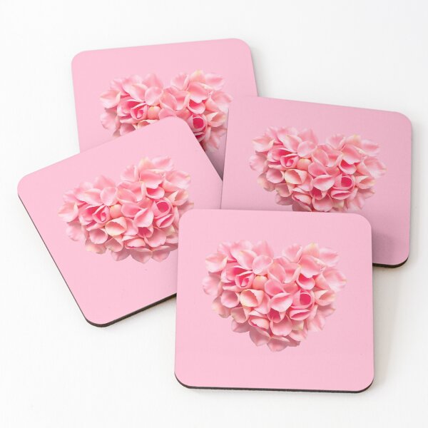 Item preview, Pink Roses Petals Heart designed and sold by PurplleArtz .