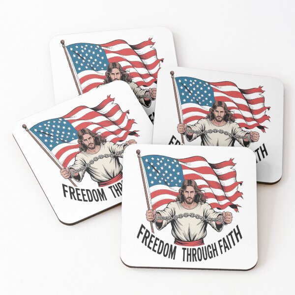 Item preview, Breaking Chains Freedom Through Faith Jesus And Liberty designed and sold by NicolaMail.