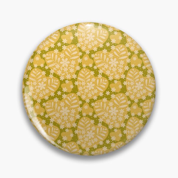 Item preview, Blooming heart pattern in yellow palate designed and sold by Kaushlydraw.