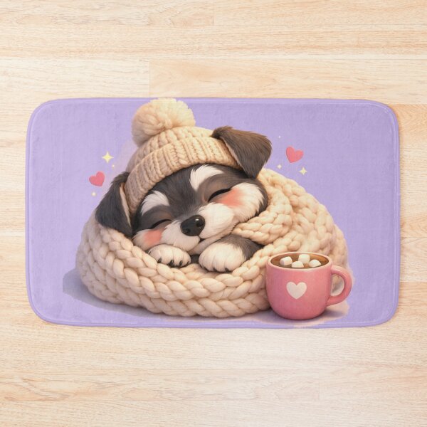 Item preview, Winter Walkies – Schnauzer Mom Cozy Nap Cocoa Cute Shirt designed and sold by dogmomtees.