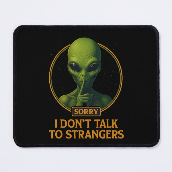 Item preview, Alien Silence Statement – Cosmic Attitude with a Twist designed and sold by digijob.