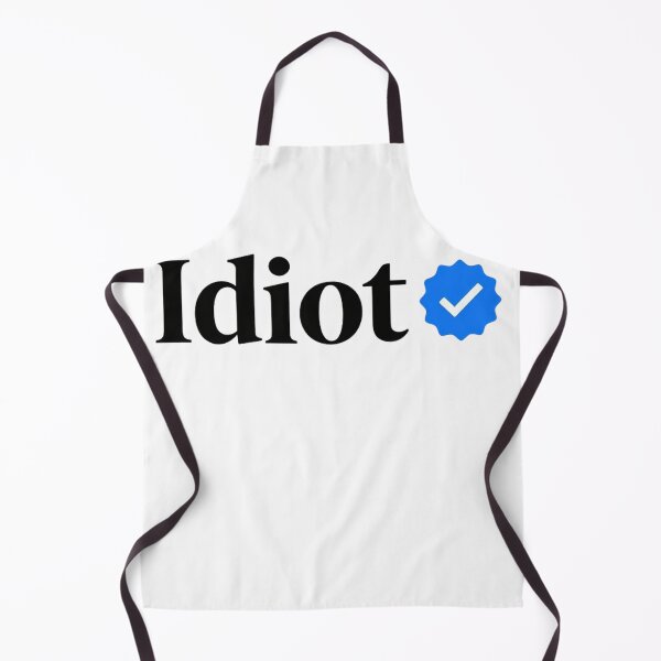 Item preview, Bold Statement – Minimalist “Idiot” with Verified Twist designed and sold by PixelVibe782.