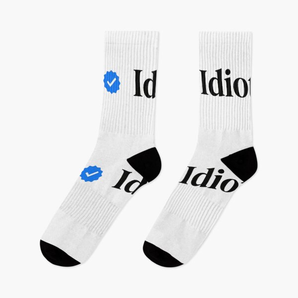 Item preview, Bold Statement – Minimalist “Idiot” with Verified Twist designed and sold by PixelVibe782.