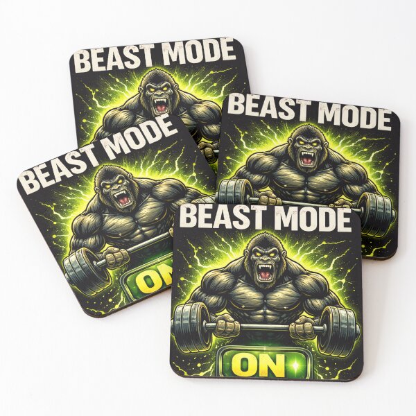 Item preview, Beast Mode On Gym Gorilla Workout Design designed and sold by RickyStick.