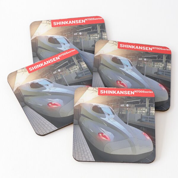 Item preview, Shinkansen N700 Series – Japanese Bullet Train at Station designed and sold by JapanPopArt.