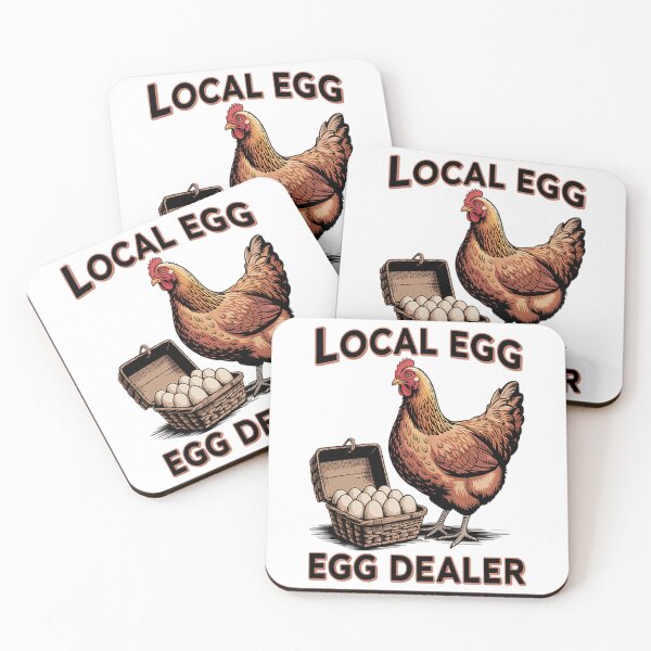 Item preview, Local Egg Dealer Chicken Farmer Easter designed and sold by NicolaMail.