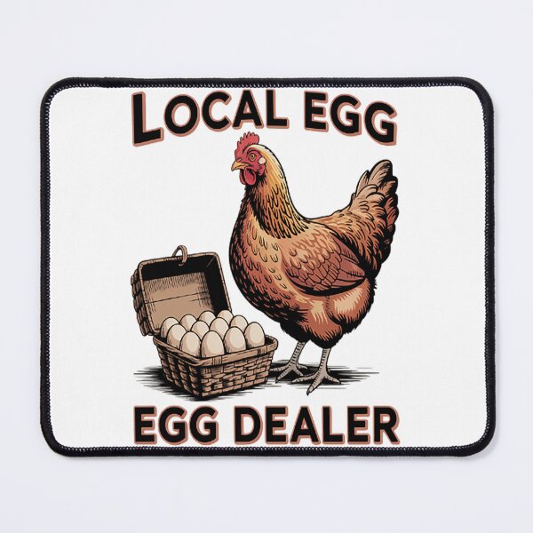 Item preview, Local Egg Dealer Chicken Farmer Easter designed and sold by NicolaMail.