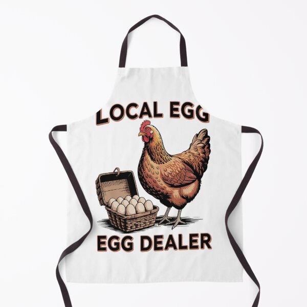 Item preview, Local Egg Dealer Chicken Farmer Easter designed and sold by NicolaMail.