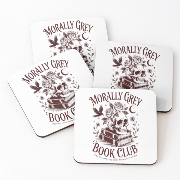 Item preview, Morally Grey Book Club Skeleton Books Lover Bookworm designed and sold by NicolaMail.