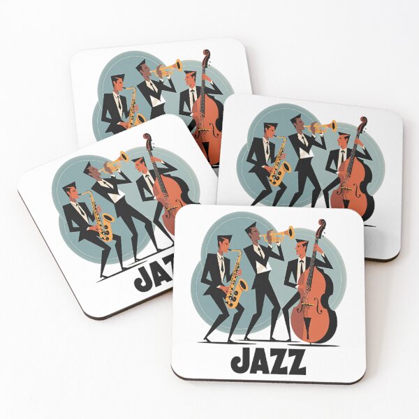 Item preview, Jazz Musicians Orchestra Playing On Stage Smooth Jazz designed and sold by TheRetroStyle.
