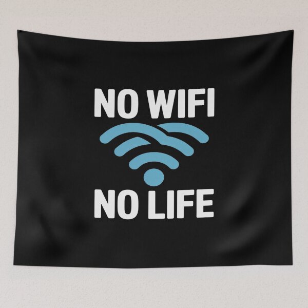 Item preview, No WiFi, No Life Heartbreak Block Graphic designed and sold by Shannon Bosley.