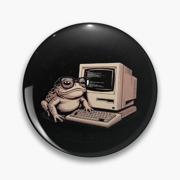 Item preview, Nobody Understands Me Like Artificial Intelligence Frog designed and sold by Shannon Bosley.