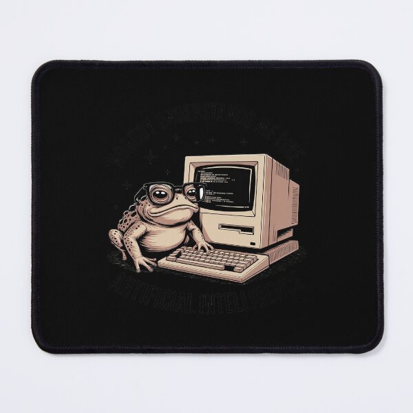 Item preview, Nobody Understands Me Like Artificial Intelligence Frog designed and sold by Shannon Bosley.