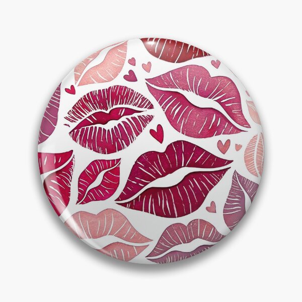 Item preview, Pink glossy lips kiss - Valentine's Day Love designed and sold by AhArtMe.