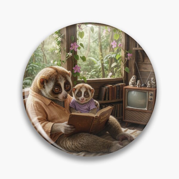 Item preview, Slow Loris Reads to Junior designed and sold by Tridentulus.