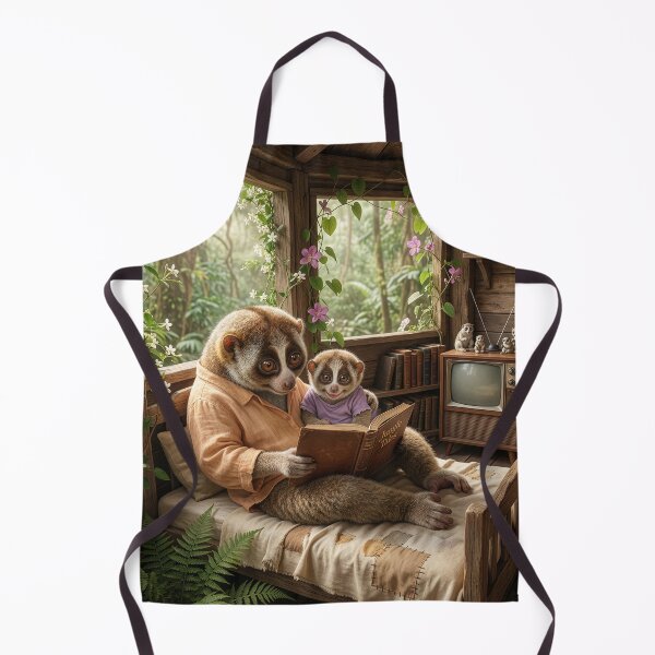 Item preview, Slow Loris Reads to Junior designed and sold by Tridentulus.