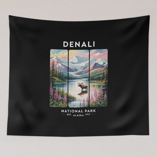 Item preview, Denali National Park Alaska Watercolor Comfort Colors designed and sold by FaithAbbott.
