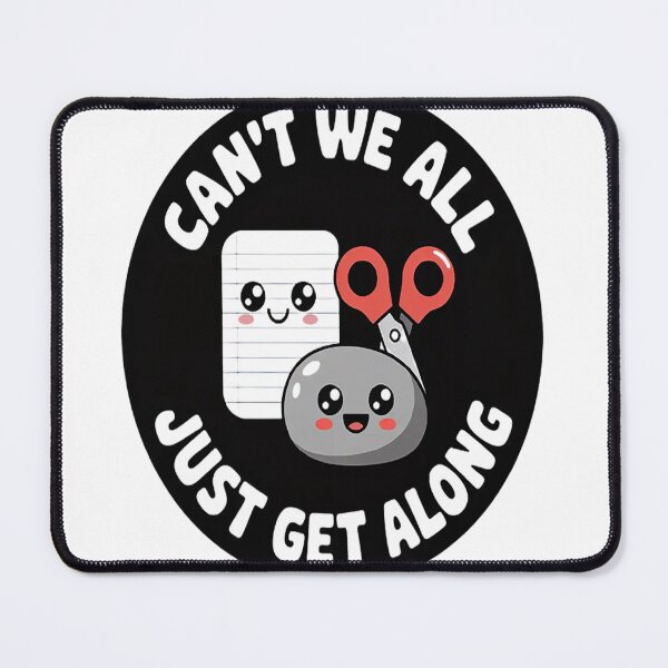 Item preview, Rock Paper Scissors Can't We All Just Get Along designed and sold by TheRetroStyle.