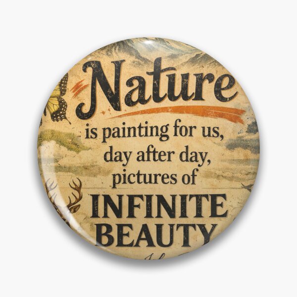 Item preview, Nature is Painting – John Ruskin Vintage Design designed and sold by Mauswohn.