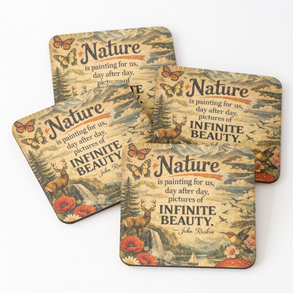 Item preview, Nature is Painting – John Ruskin Vintage Design designed and sold by Mauswohn.