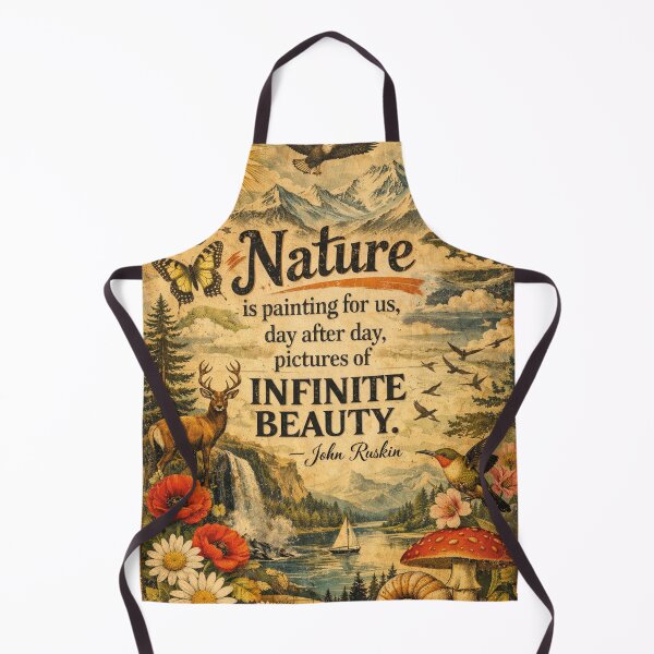 Item preview, Nature is Painting – John Ruskin Vintage Design designed and sold by Mauswohn.
