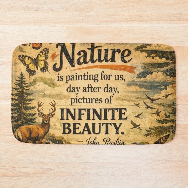 Item preview, Nature is Painting – John Ruskin Vintage Design designed and sold by Mauswohn.