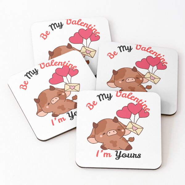 Item preview, Be My ValetIne I'm Yours | Cute Love Cow designed and sold by SolSel ⭐⭐⭐⭐⭐.