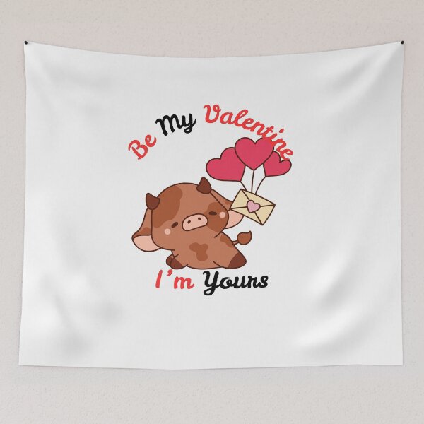 Item preview, Be My ValetIne I'm Yours | Cute Love Cow designed and sold by SolSel ⭐⭐⭐⭐⭐.