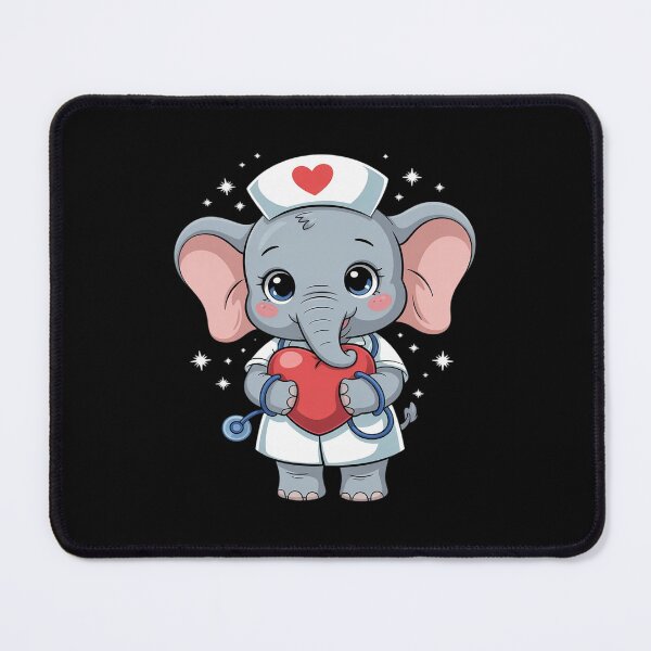 Item preview, Nurse Elephant Nursing School Stethoscope Medical Elephant designed and sold by Shannon Bosley.