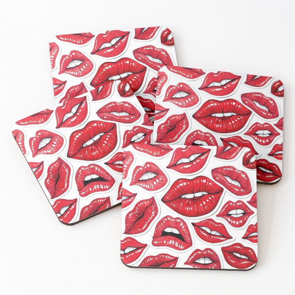 Item preview, Red preppy lips  designed and sold by AhArtMe.