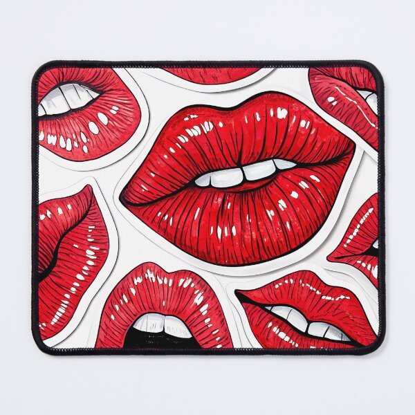 Item preview, Red preppy lips designed and sold by AhArtMe.