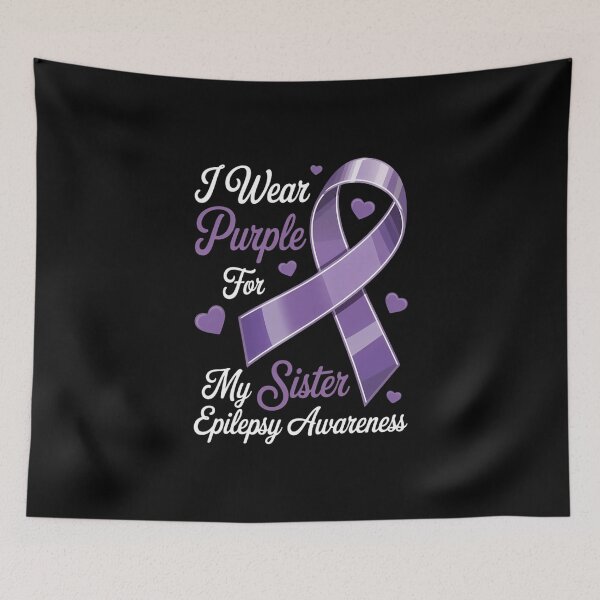Item preview, I Wear Purple For My Sister Epilepsy Awareness designed and sold by FaithAbbott.