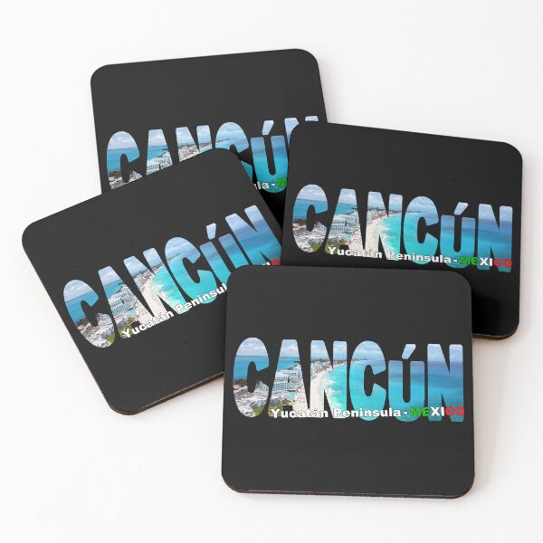 Item preview, CANCÚN Yucatán Peninsula Mexico - Beachfront Resorts Mexican Caribbean designed and sold by Adam Gormley.