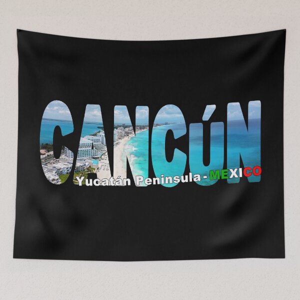 Item preview, CANCÚN Yucatán Peninsula Mexico - Beachfront Resorts Mexican Caribbean designed and sold by Adam Gormley.