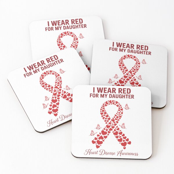 Item preview, I Wear Red For my daughter support Heart Disease Awareness designed and sold by FaithAbbott.