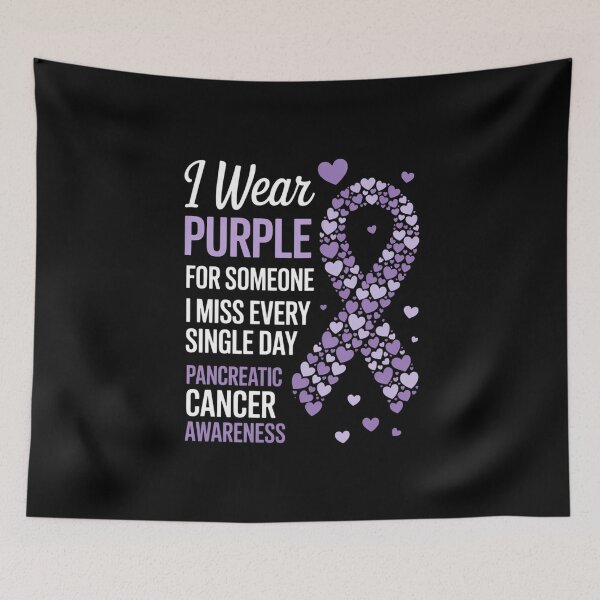 Item preview, I Wear Purple For Someone Pancreatic Cancer Awareness designed and sold by FaithAbbott.