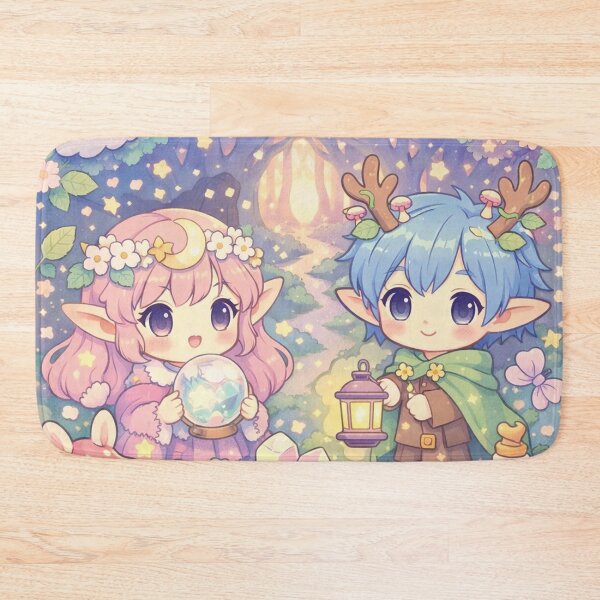 Item preview, The Unseen Forest – Kawaii Anime Forest Design designed and sold by Mauswohn.