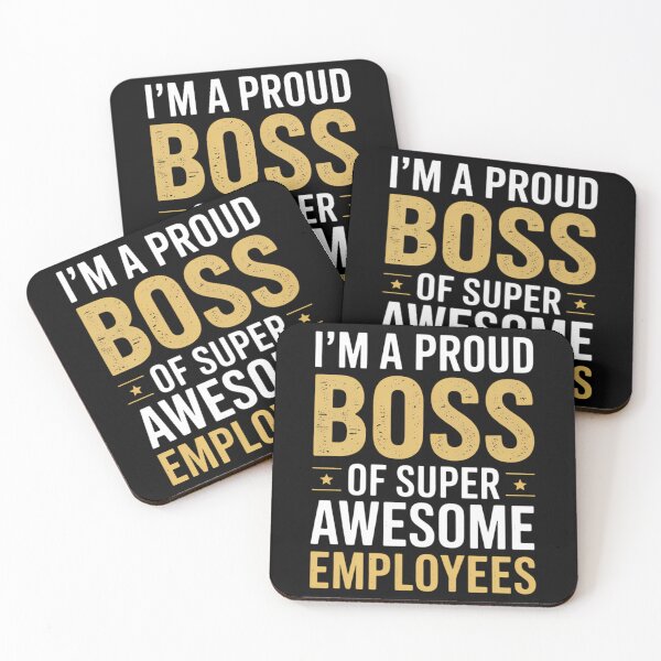 Item preview, I'm A Proud Boss Of Super Awesome Employees Office Boss Day designed and sold by FaithAbbott.
