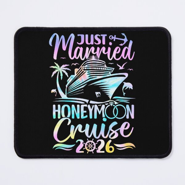 Item preview, Just Married Honeymoon Cruise 2026 Honeymoon Cruise for Matching Couples Tie Dye designed and sold by pansak.