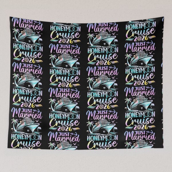 Item preview, Just Married Honeymoon Cruise 2026 Honeymoon Cruise for Matching Couples Tie Dye designed and sold by pansak.