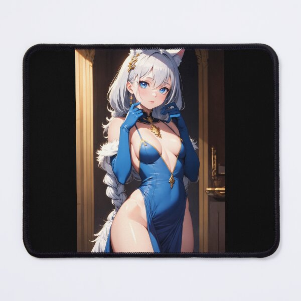 Item preview, Elegant Silver Fox Girl Warrior - Rikirada Norise Anime Art designed and sold by iloveanimechibi.