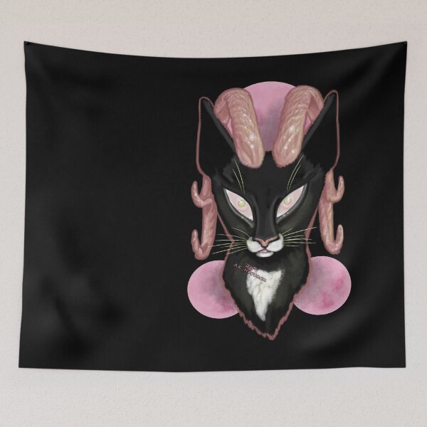 Item preview, Devlish Cat, hand painted painting 2 of 2 designed and sold by AK-Hevonen.