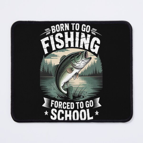 Item preview, Teen Boys Fishing Forced To Go To School Bass Fish designed and sold by SignaturalGen.