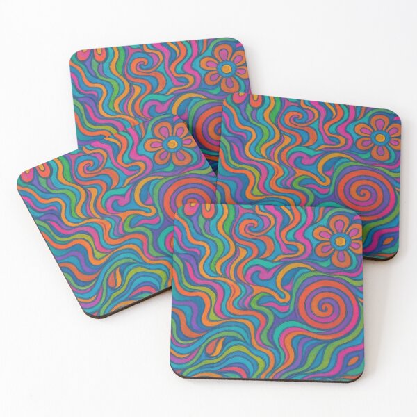 Item preview, Psychedelic Pattern – 60s 70s Trippy Vintage Music Art designed and sold by Arte Cartoon From TagTeam Group.