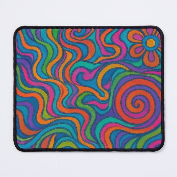 Item preview, Psychedelic Pattern – 60s 70s Trippy Vintage Music Art designed and sold by Arte Cartoon From TagTeam Group.
