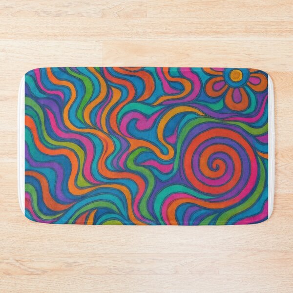 Item preview, Psychedelic Pattern – 60s 70s Trippy Vintage Music Art designed and sold by Arte Cartoon From TagTeam Group.