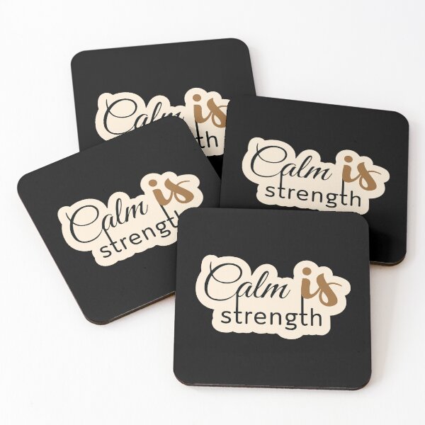 Item preview, Calm is strength designed and sold by Cushy Digital.