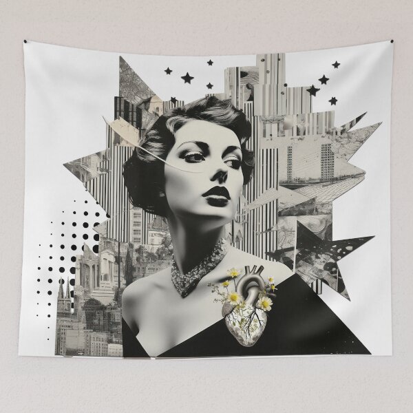 Item preview, The Star You Are - Fashion collage  designed and sold by TinyRed SpiralArt.
