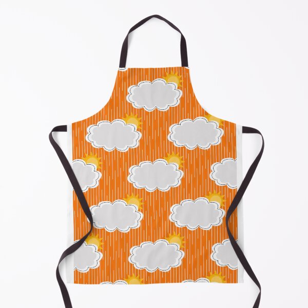 Item preview, Rain Clouds Sun Sky Pattern Orange Design designed and sold by PatternTitan.