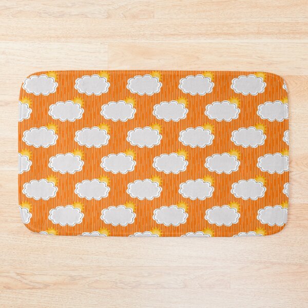 Item preview, Rain Clouds Sun Sky Pattern Orange Design  designed and sold by PatternTitan.